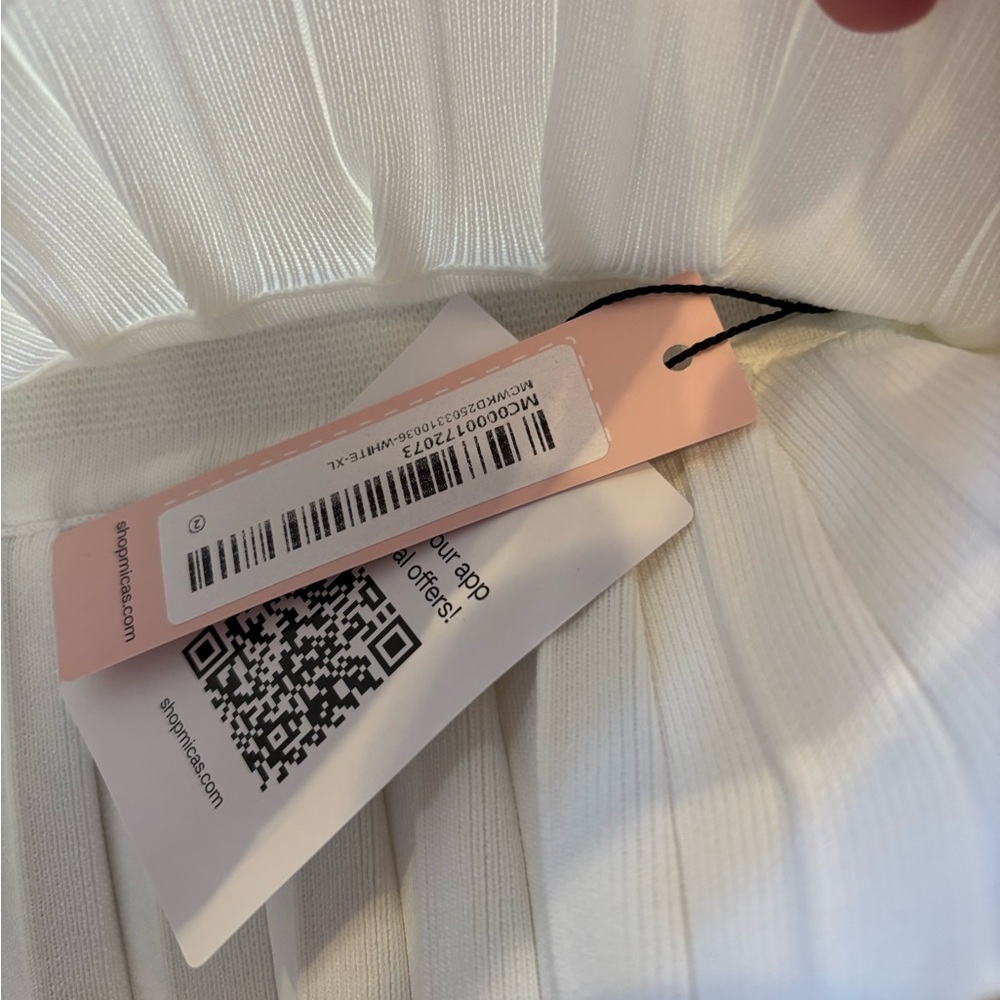 Micas Knit Metallic Button Patchwork Sleeveless S… - image 3